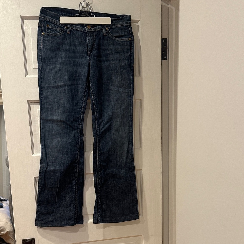 James Jeans Dark Blue Flare & Wide Leg Jeans